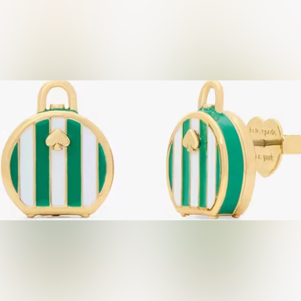 Authentic New on card kate spade adorable bag earrings.